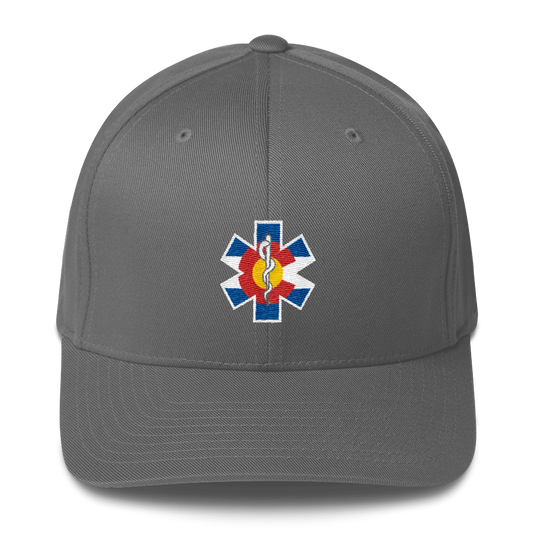 Colorado Flag Medic Hat Gray