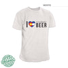 I Love Colorado Beer Shirt — White