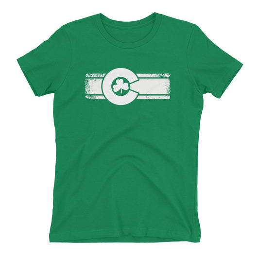 Women's St. Patrick's Day Colorado Flag Shirt