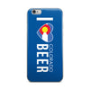 I Love Colorado Beer iPhone Case