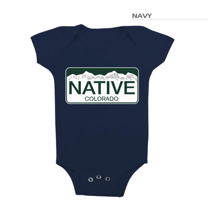 Colorado Native Onesie Navy Blue