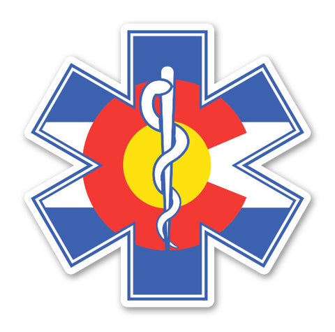 5" Colorado Flag Medic Sticker