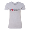 I Love Colorado Wine Shirt — Heather Gray