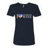 I Love Colorado Wine Shirt — Navy Blue