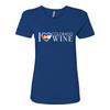 I Love Colorado Wine Shirt — Royal Blue