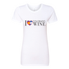 I Love Colorado Wine Shirt — White