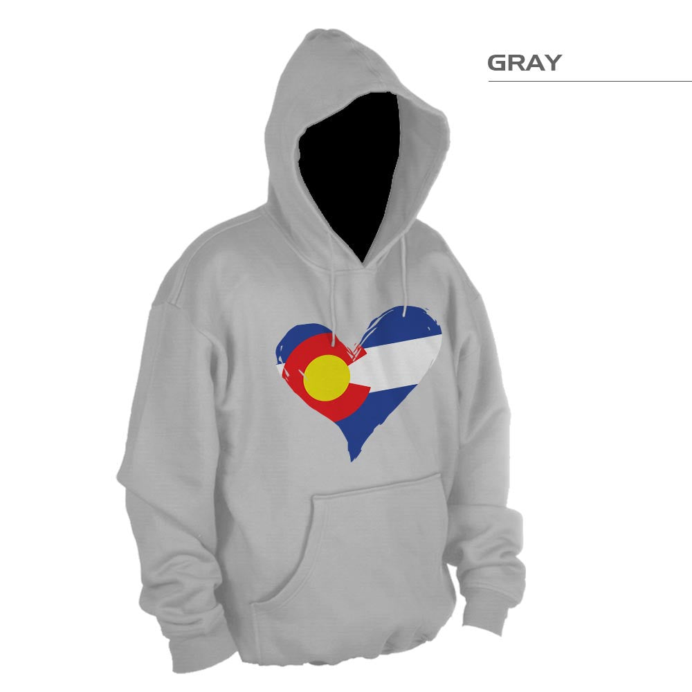 CO Heart Pullover Sweatshirt – Gray