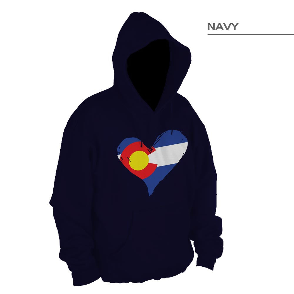 CO Heart Pullover Sweatshirt – Navy