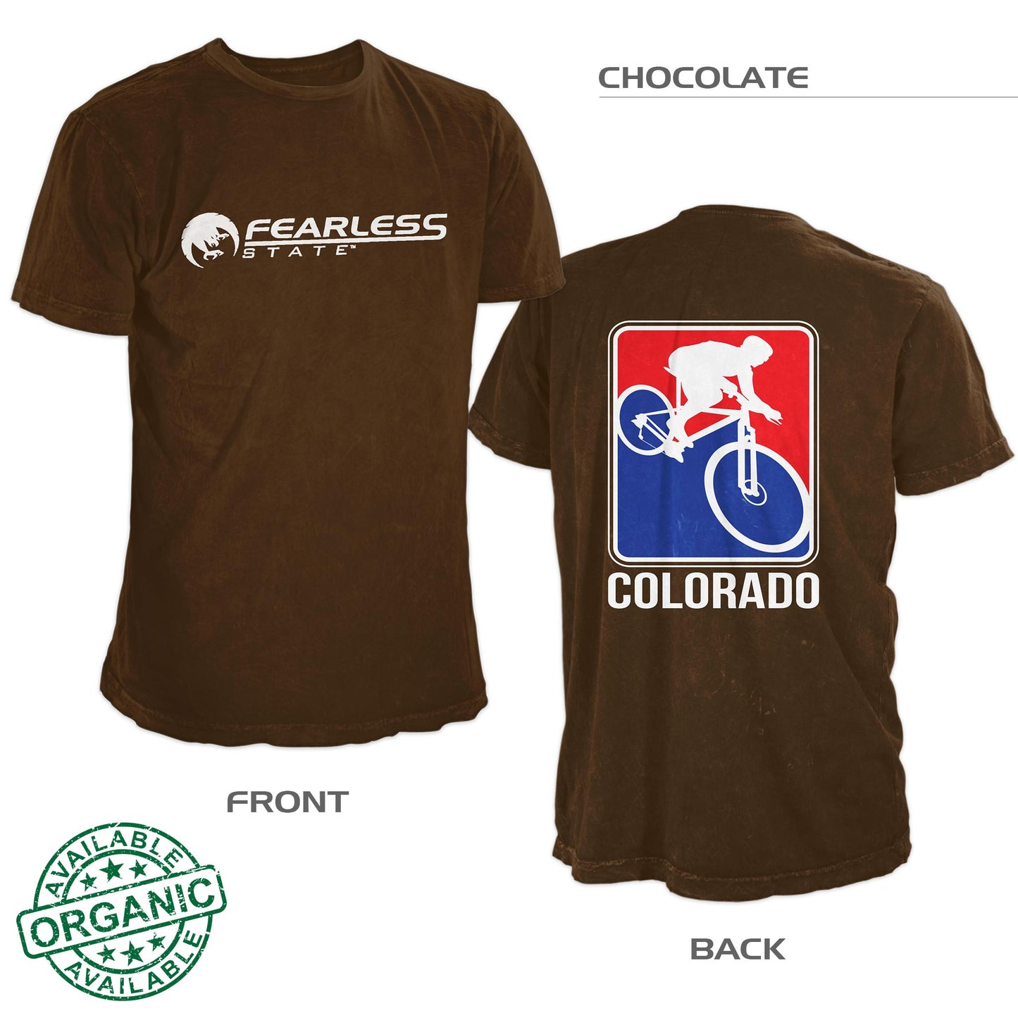 Colorado Mountain Bike Shirt – Chocolate Brown