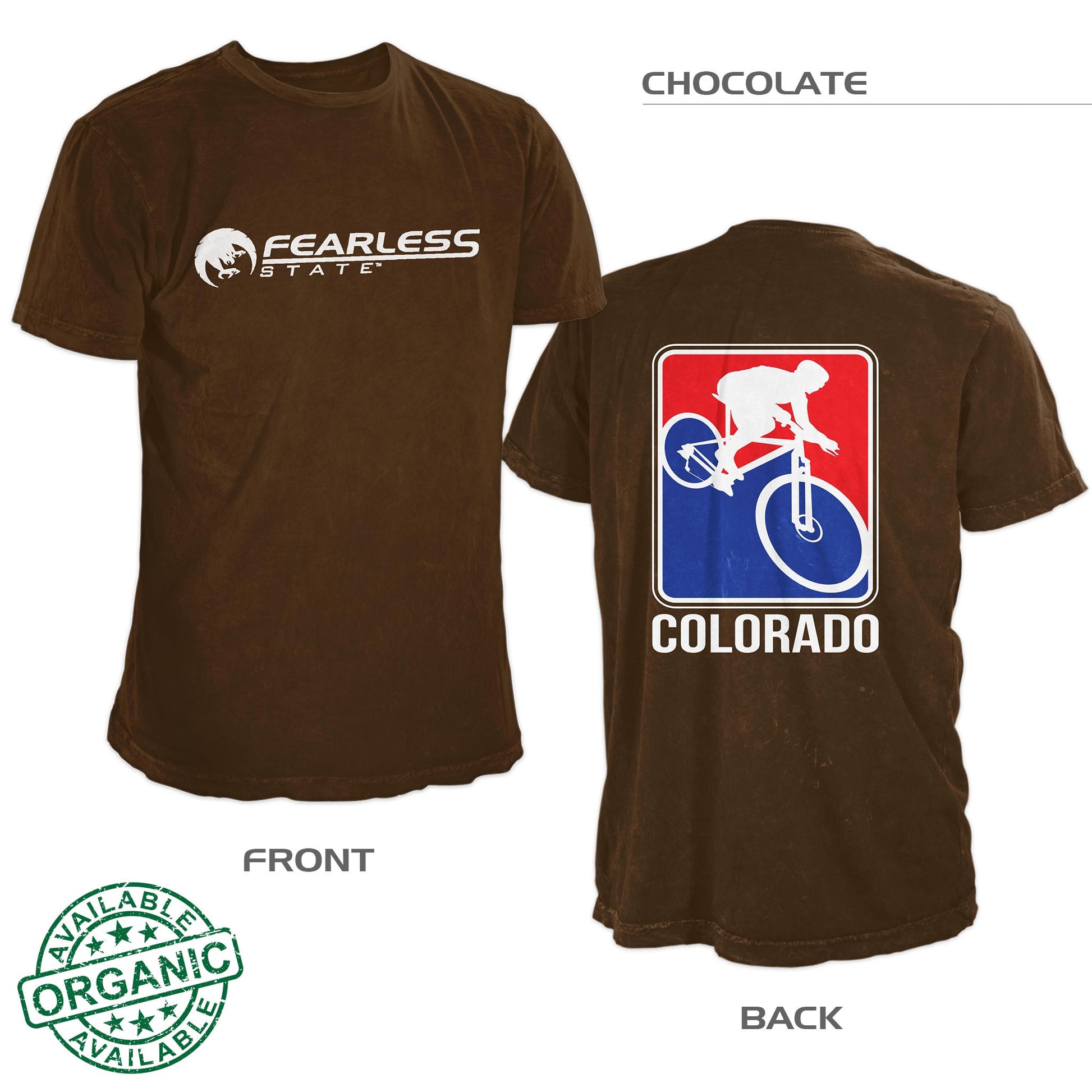 Colorado Mountain Bike Shirt – Chocolate Brown