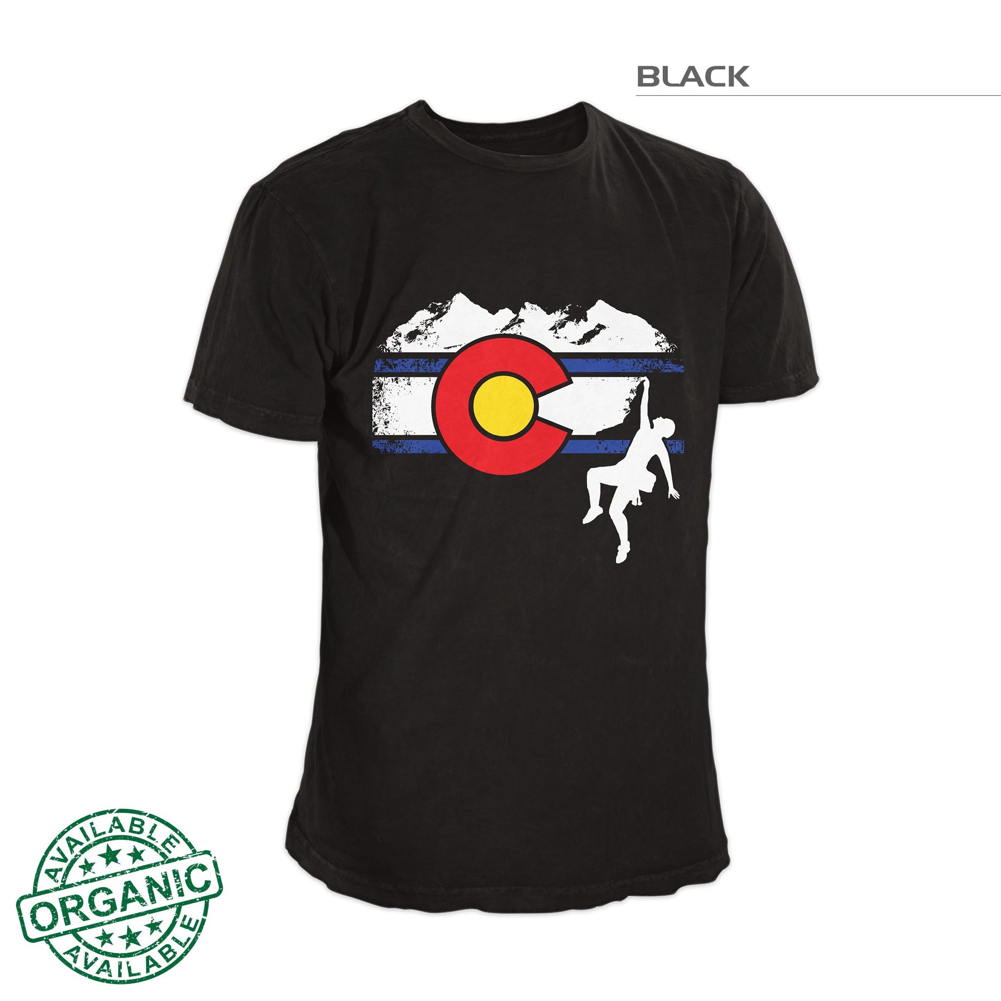 Colorado Flag Mountain Climber – Black