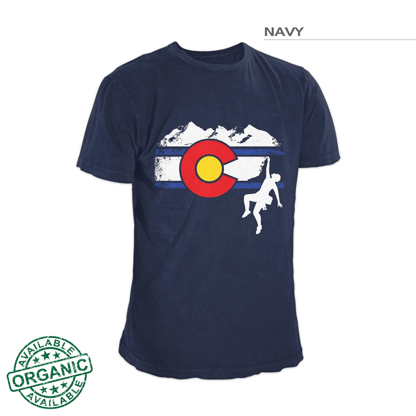 Colorado Flag Mountain Climber – Navy