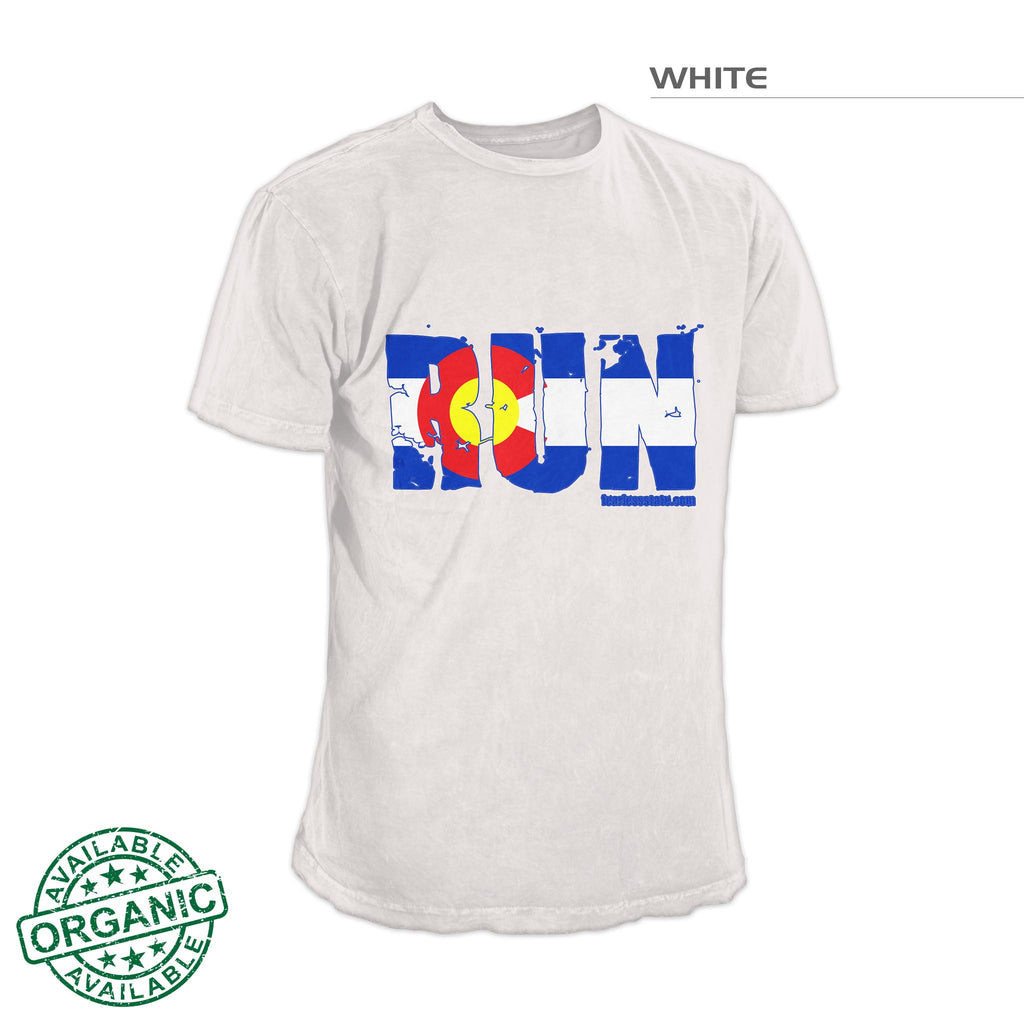 Colorado Flag Run Shirt – White