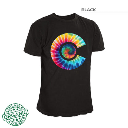 Colorado Flag Tie Dye Shirt – Black