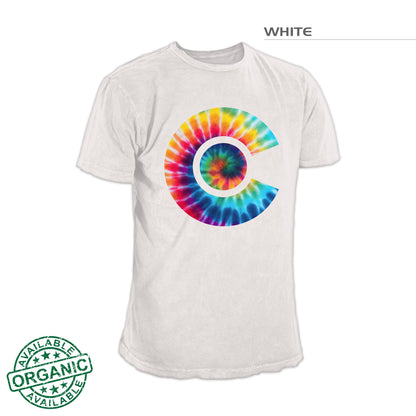 Colorado Flag Tie Dye Shirt – White