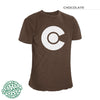 Colorado Flag Shirt White Logo – Chocolate Brown