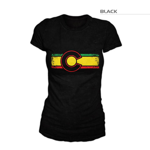 Women's Colorado Flag Reggae Shirt