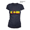 Women's Colorado Flag Reggae Shirt – Midnight Blue