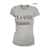 Women's I Love California Wine Shirt – Gray