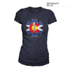 Women's Colorado Flag Shirt – Medic – Midnight Blue