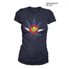 Women's Colorado Flag Weed Shirt – Midnight Blue