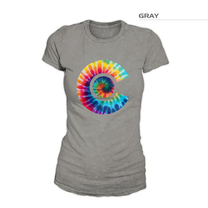 Women's Colorado Flag Tie Dye Shirt – Gray